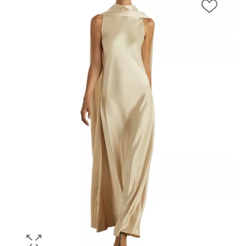 Reiss Fae Champagne Maxi Dress